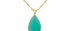 Sikar Pear Shaped Chrysoprase Pendant Necklace