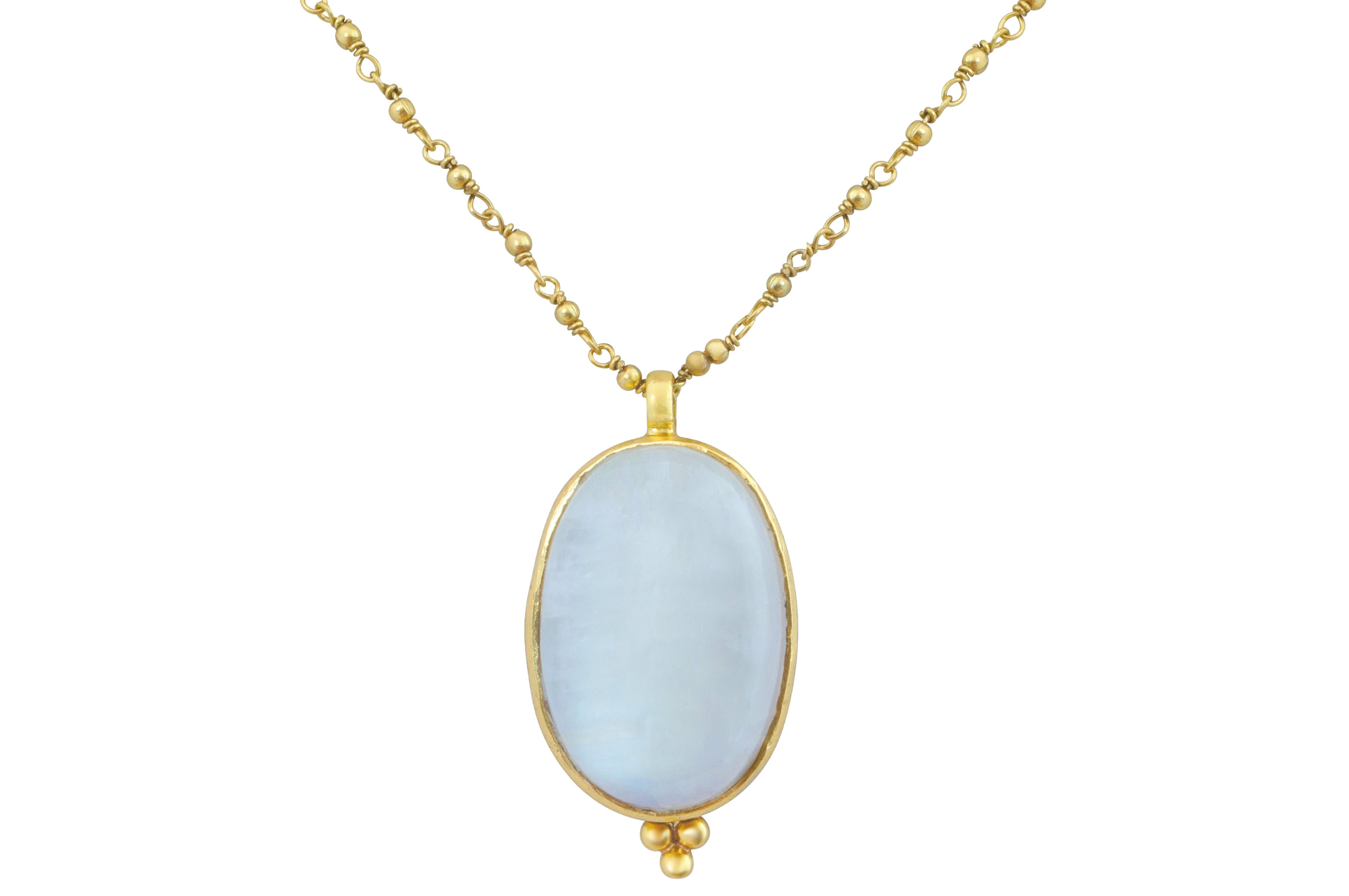 Sikar Oval Moonstone Pendant Necklace