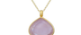 Sikar Pear Shaped Rose Quartz Pendant Necklace