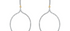 Silhouette Diamond Set Drop Earrings