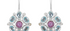 Silver Amethyst & Blue Topaz Drop Earrings