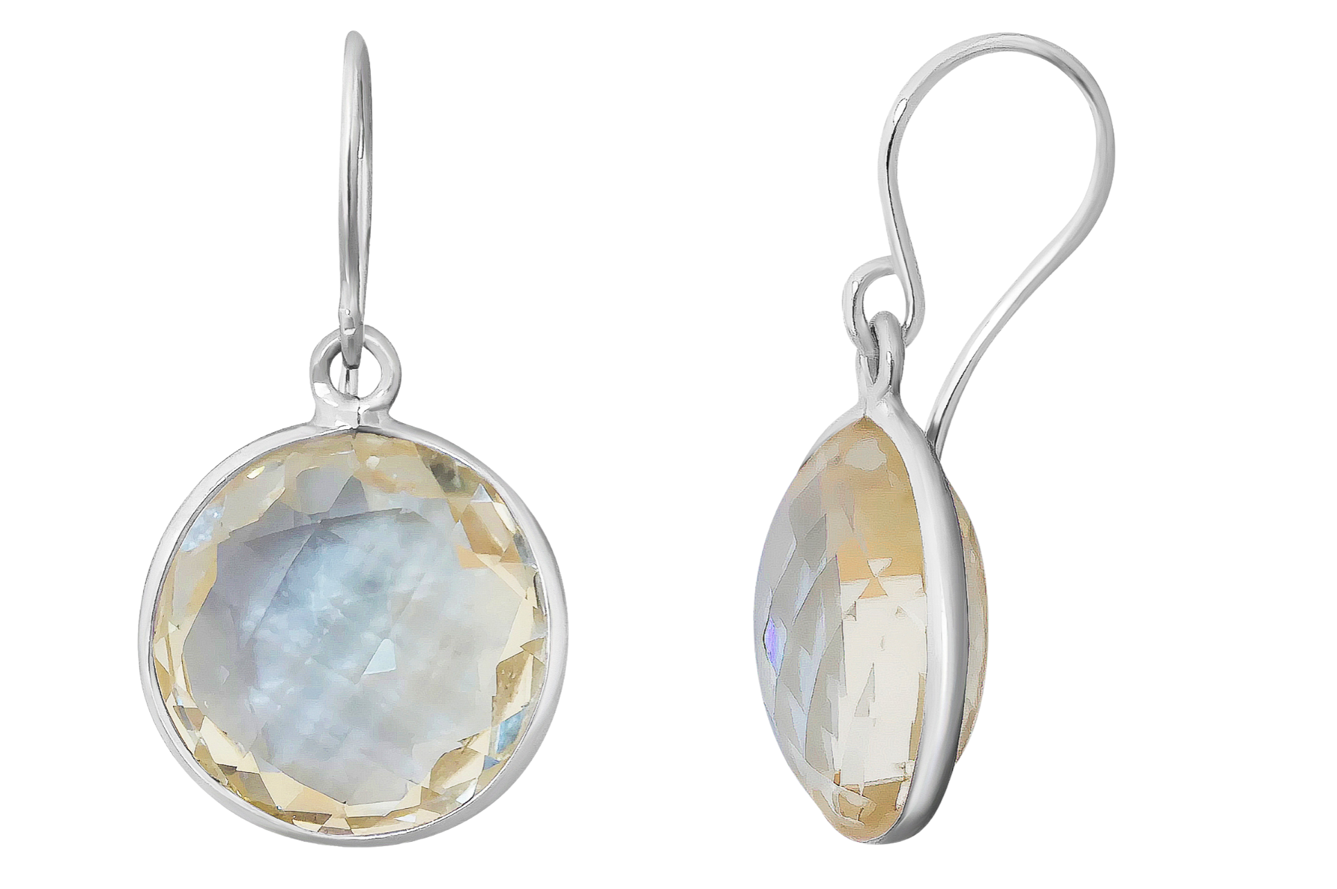 Natalia Silver Citrine Earrings