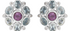 Posie Silver Amethyst & Blue Topaz Stud Earrings