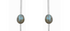 Silver & Labradorite Larger Set Hoop Earrings