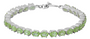 Peridot Silver Multi Gemstone Tennis Bracelet