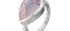 Pear Shaped Rose Quartz & Silver Ring