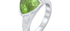 India Trillion Peridot Gemstone Ring