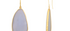Chalcedony Pebble Single Drop Earrings