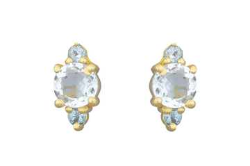 Skye Blue Topaz Stud Earrings
