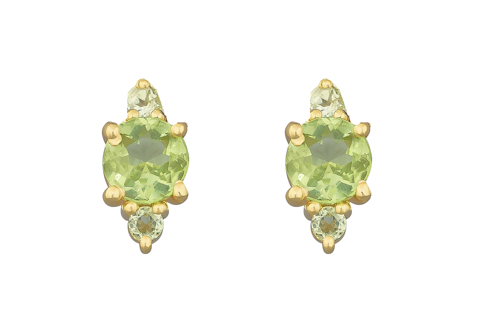 Skye Peridot Stud Earrings