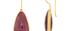 Pink Sapphire Single Slice Earrings
