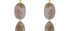 Drilled Smoky Quartz Double Drop Earrings