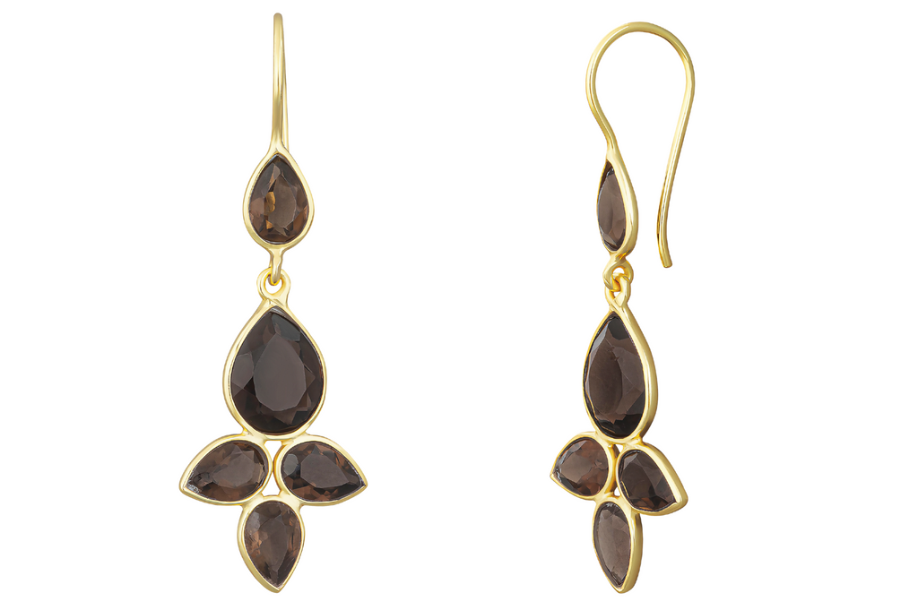 Hope Smoky Quartz Drop Earrings