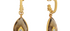 Gold Hoop Earrings With Smoky Quartz Jadau Drops