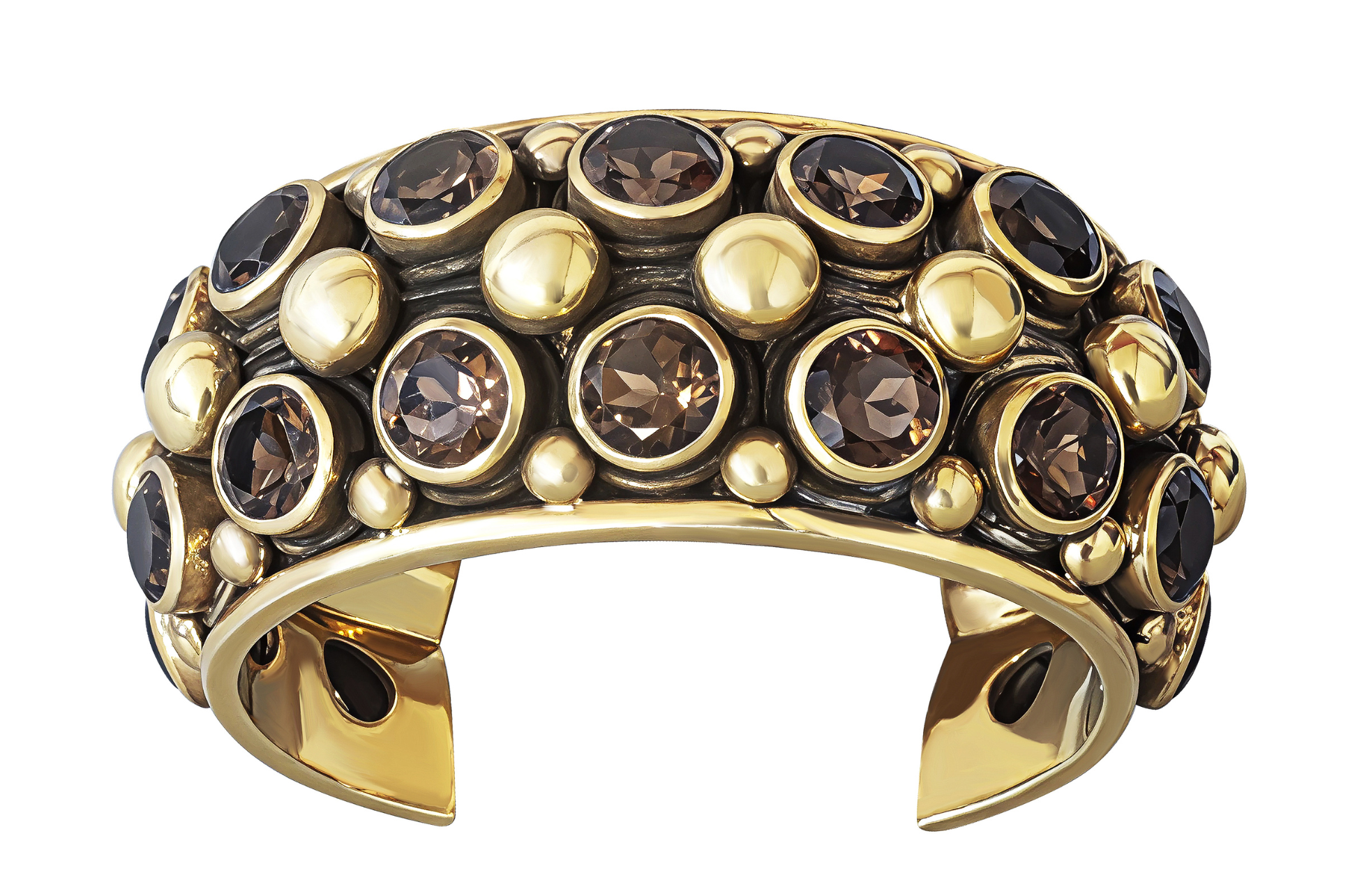 Camilla Smoky Quartz Cuff Bracelet