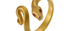 Fine Gold Snake Ring with Ruby Eyes