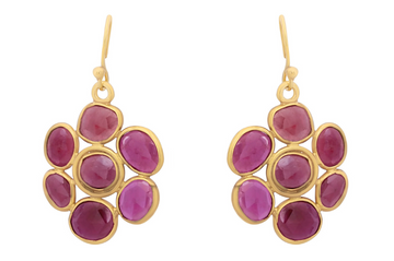 Sophie Ruby Gemstone Earrings