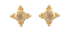 Starburst Citrine Stud Earrings