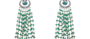 Emerald & Pearl Beaded Statement Earrings