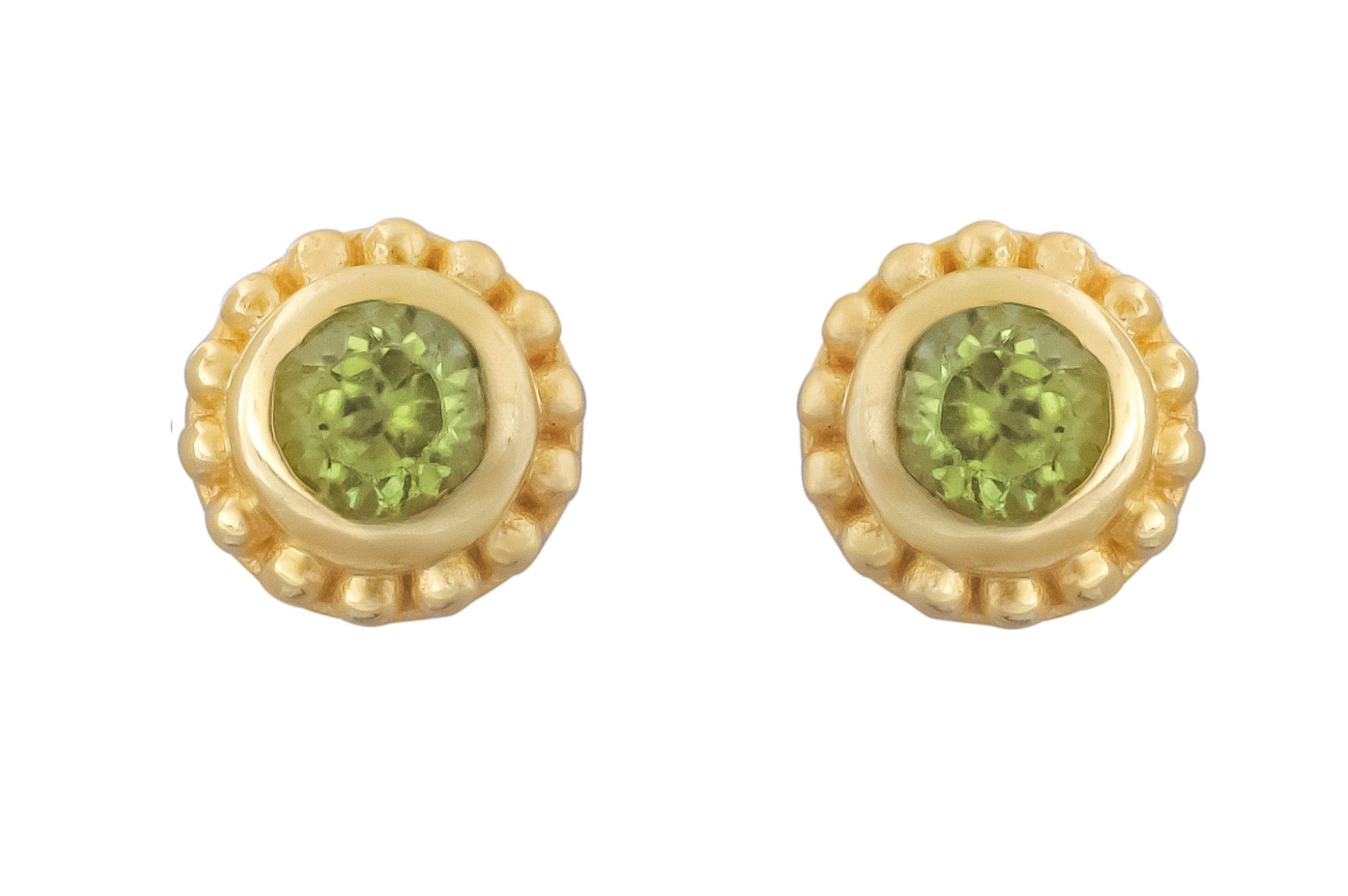 Sunbeam Peridot Stud Earrings