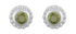 Sunbeam Silver Peridot Stud Earrings
