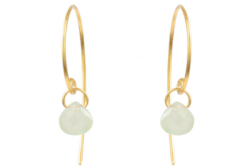 Sundance Prehnite Hoop Earrings