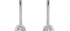 Sweetie Blue Topaz Silver Drop Earrings