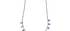 Tanzanite Beaded Charm Necklace