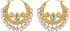 Blue Topaz & Pearl Nath Hoop Earrings