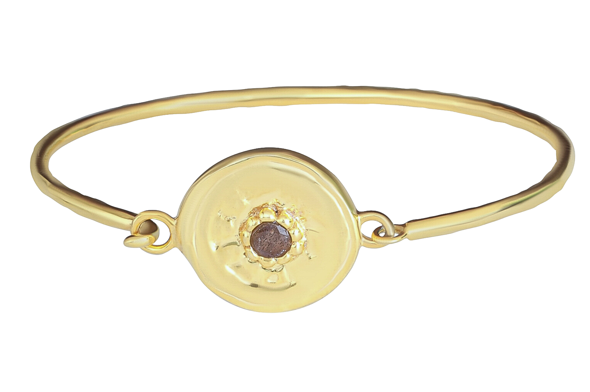Labradorite Disc Torc Bracelet