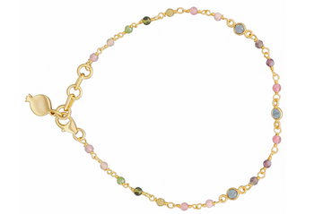 Maya Tourmaline & Apatite Rosary Bracelet