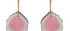 Fine Gold & Watermelon Tourmaline Earrings