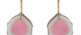Fine Gold & Watermelon Tourmaline Earrings