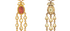 Fine Gold Tourmaline, Diamond & White Enamel Earrings