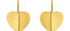 Fine Gold Leaf Drop Earrings