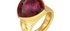Pebble Tourmaline Trillion Limited Edition Gemstone Ring