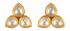 Fine Gold Polki Diamond Stud Earrings