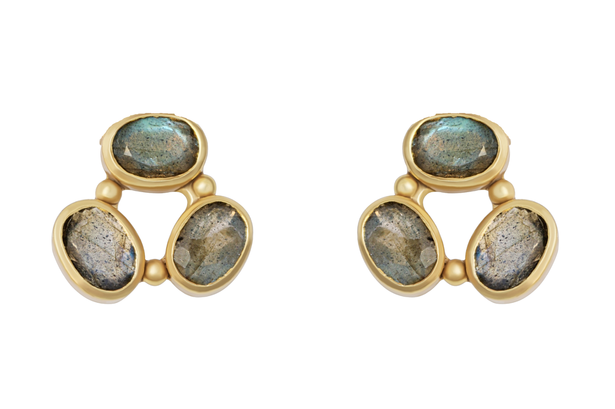 Alika Labradorite Stud Earrings