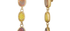 Multicolour Tourmaline Triple Drop Earrings