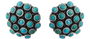 Turquoise Button Stud Earrings