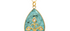Jadau Turquoise & Diamond Pendant Necklace