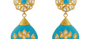 Turquoise & Diamond Fine Gold Earrings