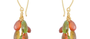Peridot, Citrine & Mandarin Garnet Beaded Drop Earrings