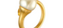 Pearl Twist Fine Gold Ring