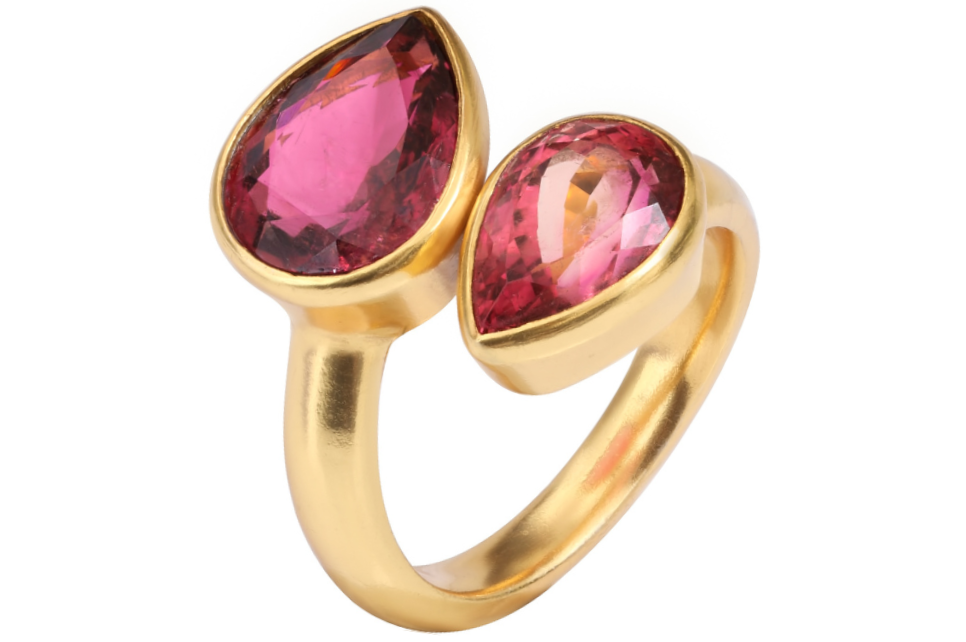 Athena Two Tone Pink Tourmaline Ring