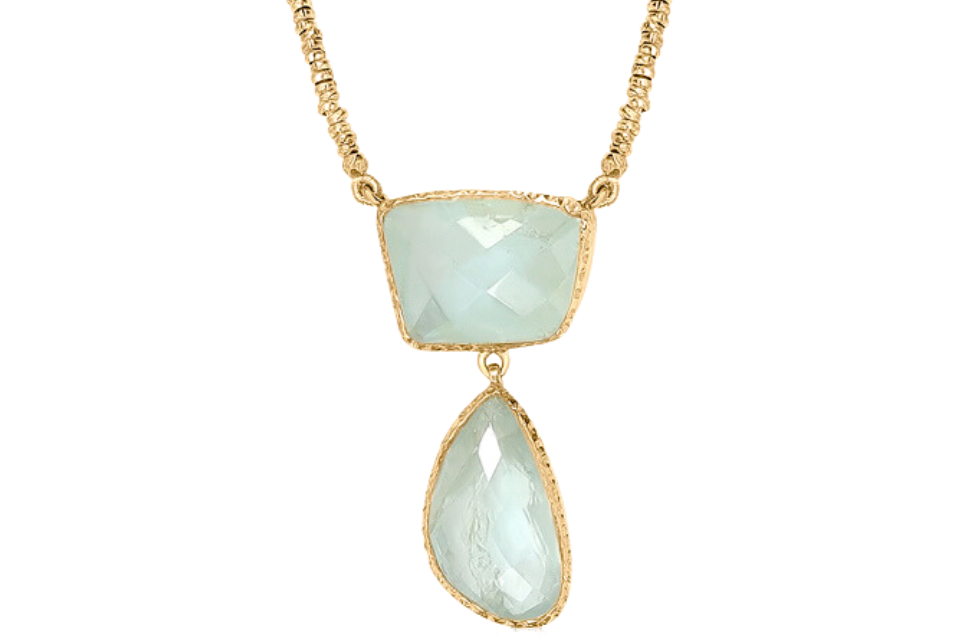 Vida Beaded Aquamarine Necklace