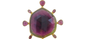Watermelon Tourmaline Petal Pendant
