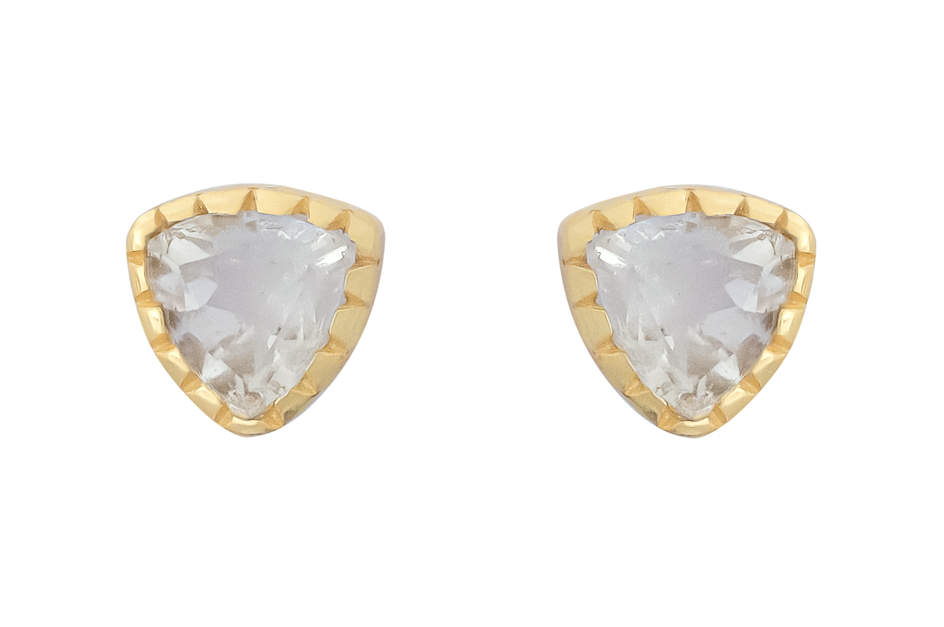 Zelda Green Amethyst Stud Earrings