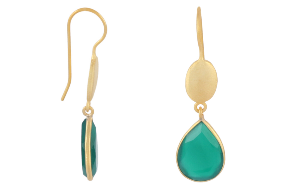 Freya Green Onyx Earrings