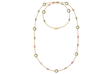 Sofia Long Gemstone Necklace